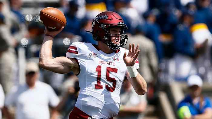 Colgate football quarterback Grant Breneman